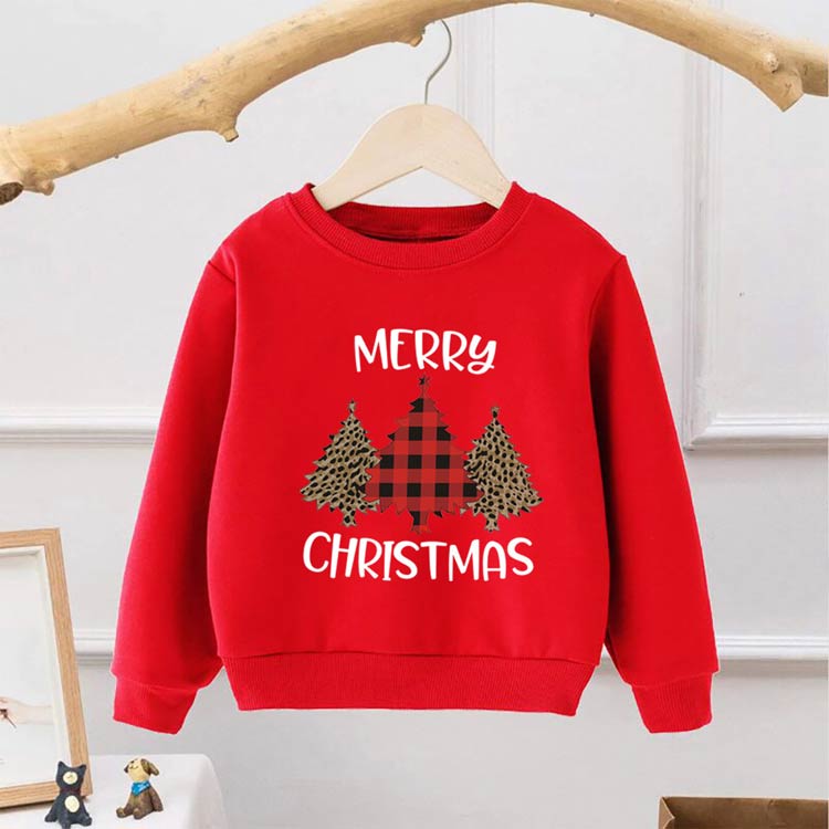 子供服 トップス トレーナー キッズ服 クリスマスツリー柄 トップス スウェット 13...