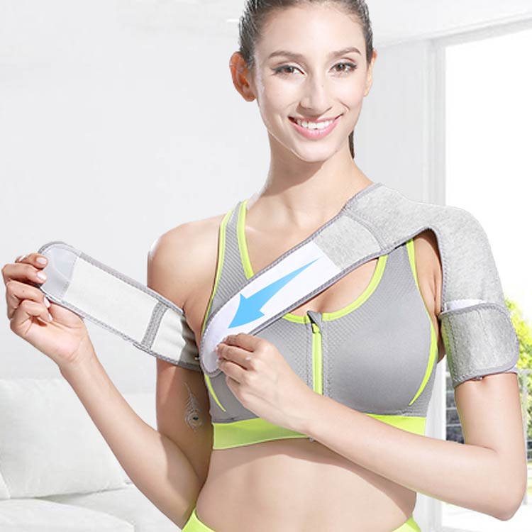 肩 筋トレ 女性用 肩サポーター 肩サポーター 肩当て 男性用 男女兼用 両肩 矯正 脱臼 マジックテープ 五十肩 四十肩 肩こり 野球 プロテクター 右肩用 左肩用 S M L 肩用 保温 保護 固定 五十肩用 フィット 通気性 洗濯 コットン 薄手 グレー 蒸れにくい 2