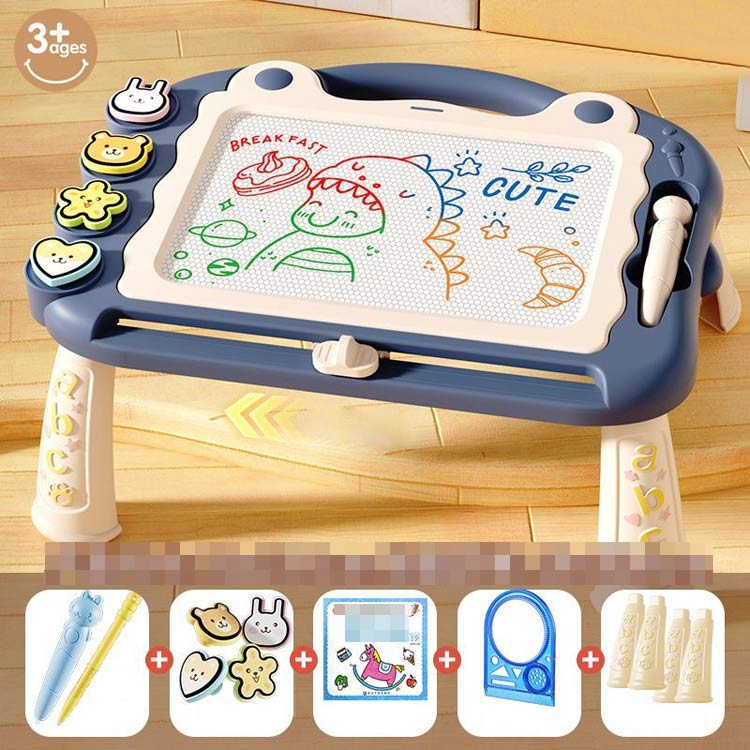 微笑みshop楽天市場店のおえかきボード マグネット 大画面 子供 キッズ 落書き ホワイトボード 磁石 消せる 3歳 4歳 5歳 こども 子ども 幼児 知育玩具 おもちゃ スタンプ付 ペン付き お絵描きボード 磁石ボード 大きい 繰り返し描ける 持ち手付 男の子 女の子 入園 入学 誕生日 クリスマス｜アングル2