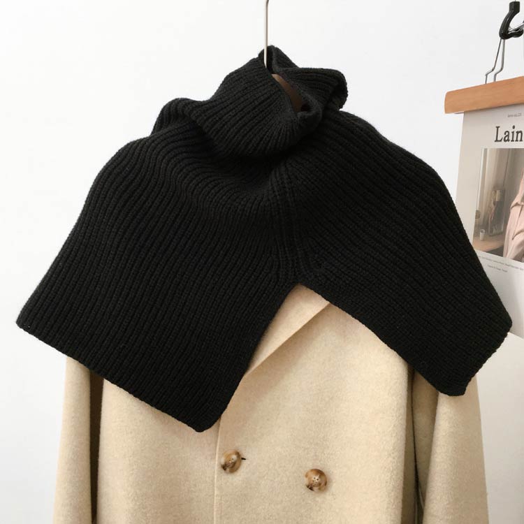 重ね着 ニットスヌード 防寒対策 トップス レディース スヌード ネックウォーマー タートルネック 巻物 ニットストール ハイネック ショート丈 ケープ セーター レイヤード スヌード 冬 秋冬 ニット ゆったり ニットスヌード リブ編み シンプル
