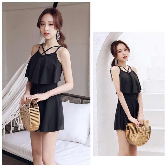 レディース 水着 ワンピース+スイミングパンツ スリング ブラック セクシー エレガント 女性 水着 スイムウェア 海水浴 プール 温泉水着 海外旅行 リゾート シーサイド レディース 水着 オシャレ 大人用 レディース みずぎ おしゃれ 20代 30代 40代 レディース みずぎ