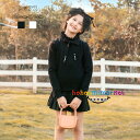 子供服 女の子 秋冬 ニットボトミングシャツ ニットトップ オシャレ 可愛い 女の子 レディース トップス ニット セーター お姫様 ブラック ホワイト セータ...