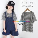 韓国子供服 レジャー トップス 夏着 女の子 ストライプ柄 Tシャツ 半袖 Tシャツ 通学着 tシャツ 夏着 キッズ トップス Tシャツ 夏物 デイリー コーデ Tシャツ 丸首 半袖 Tシャツ カジュアル系 涼しい 旅行 お出かけ 遠足 Tシャツストライプ 130cm 140cm 150cm 160cm 165cm