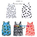 送料無料 ベビー服 カバーオール 可愛い ロンパース 夏着 キッズ ロンパース 66 73 80 90 100 女の子 男の子 カバーオール 袖なし ロンパース キッズ服 新生児 ロンパース 星柄 ハート柄 パイナップル柄 ヒョウ柄 スイカ柄 ベビー服 ロンパース 涼しい かわいい ベビー服