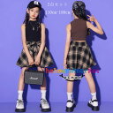 女の子 ダンス衣装 オシャレ 可愛い セットアップ キッズ ダンス hiphop K-pop 舞台 団体服 演出服 子供ダンス ガールズ へそ出し タンクトップ チェック柄 スカート セクシー チアリーディング ヒップホップ ステージ衣装 jazz 原宿系 体育祭 文化祭 学園祭 110-180