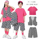 ダンス衣装 夏 新品 3点セット キッズ ダンスウェア 学生 男女兼用 女の子 男の子 チェック柄 ベスト ショーツ バラTシャツ ステージ衣装 jazz 原宿系 セットアップ 体育祭 文化祭 学園祭 小学校 クラス活動 ドラム演出服 普段着 110 120 130 140 150 160 170 180