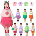 キッズ ダンス 衣装 女の子 男の子 団体服 演出服 半袖 Tシャツ ピンク パープル グリーン ホワイト 男女兼用 かわいい Tシャツ りんご柄 ぶどう柄 梨柄 ミカン柄 ダンス 人気 おしゃれ tシャツ 半袖 丸首 クラス活動 スポーツ大会 普段着 通学着 運動着 通園着 夏着 100-180