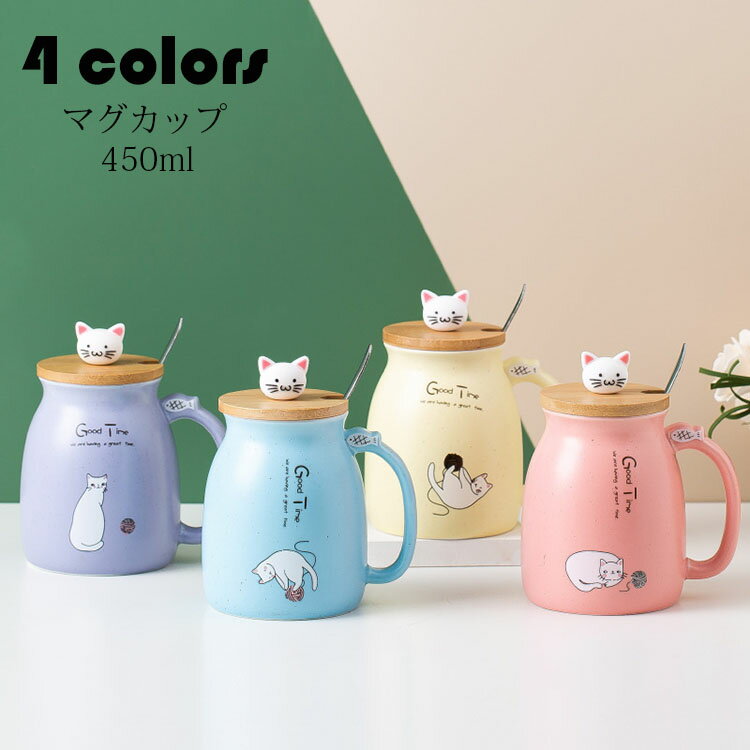 マグカップ日本式おしゃれ猫柄コーヒ...