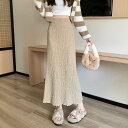 テクスチャー タイト スカート レディース ペンシル ロング 春夏