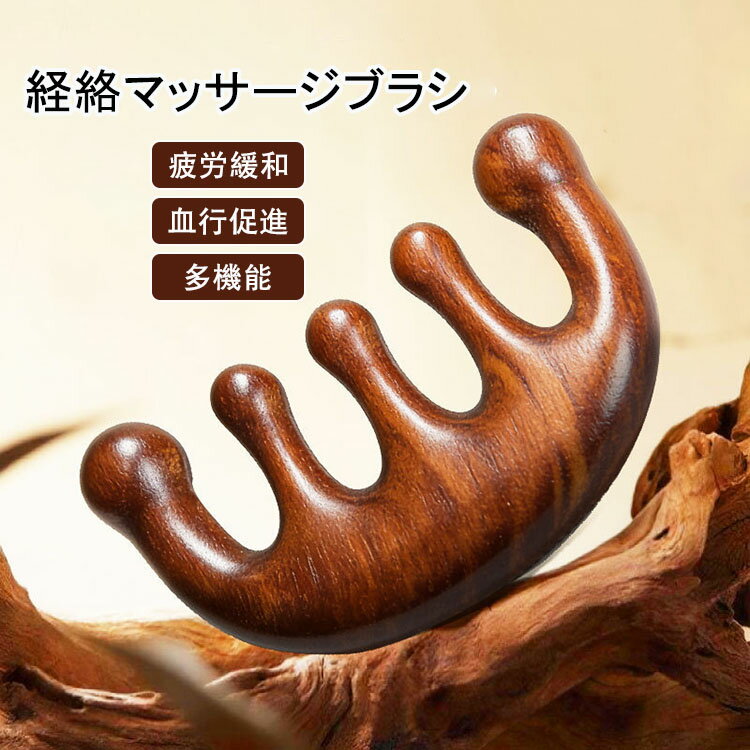 【送料無料】経絡櫛 経絡マッサージブラシ 木製 マッサージ 多機能 全身通用 顔や体の肌のマッサージに 毒素の除去 しわの予防 かしさ無跡かっと板 マッサージブラシ 疲労緩和 ボディケア リラクゼーション ツボ押し 自然素材 軽量 ヘッドスパ グッズ リラッ