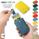 本革 牛革 カードケース 磁気 スキミング防止 レディース メンズ おしゃれ レザー 小銭入れ 薄型 カード入れ 名刺入れ 名刺ケース かわいい クレジットカー...
