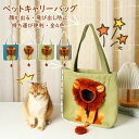 ペットキャリーバッグ ライオン型 トートバッグ 小型犬用 猫用 ショルダーバッグ お出かけバッグ 通気性 顔が出る ペットキャンバスバッグ 安全ジッパー付き 飛...