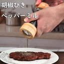 胡椒ひき ペッパーミル ペッパーグラインダー 手動塩グラインダー 調節可能なセラミック 研磨ローターソルトミル スパイスミル 二個セット 木製 アクリル製 可視...