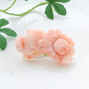 【特別奉仕品】 ピンクサンゴ (深海珊瑚) 向日葵(ひまわり) 彫りブローチ メッキ 金具