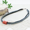 【訳あり商品】 ピンク珊瑚(桃珊瑚) くり抜き 約14.4×21.0×11.6mm ネックレス 全長約48cm