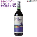 自社出荷「ふらのワイン　ラベンダー香り付きラベル(赤)　720ml」常温 送料別 母の日 北海道 赤ワイン 富良野