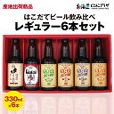 産地出荷「はこだてビール飲み比べレギュラー6本セット 330ml×6本」冷蔵 送料込 母の日 北海道 クラフトビール 函館 無濾過