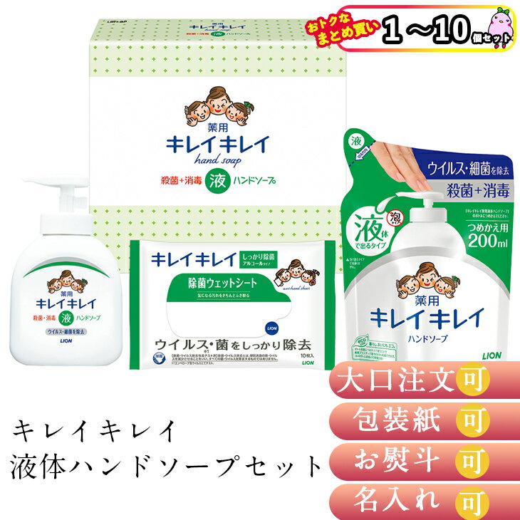 【まとめ買いあり】 ライオン キレイキレイ 液体ハンドソープ セット LBH-8P 倉出 ハンドソープ 引っ越し 御挨拶 ご挨拶 御礼 お礼 FUJI 入学 卒業 祝い お取り寄せ 御中元 御歳暮 母の日 こどもの日