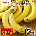 訳あり スイーツ 送料無料 業務用 訳あり甘熟王バナナ 約15kg 大容量 フルーツ 食品ロス 無駄なく 活用 スムージー デザート ジュース 材料 朝食 健康...