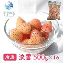 淡雪 500g×16パック 冷凍フルーツ デザート 苺 いちご イチゴ 国産 シイレル