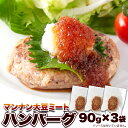 【ゆうパケット出荷】 100%植物由来の新感覚ハンバーグ!! マンナン大豆ミートハンバーグ 90g×3袋 ヘルシー スイーツマーケット スイーツマーケット