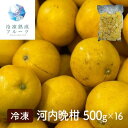 河内晩柑 500g×16パック 冷凍フルーツ デザート みかん ミカン オレンジ 国産 シイレル 贈答用スイーツ 詰め合わせ お歳暮