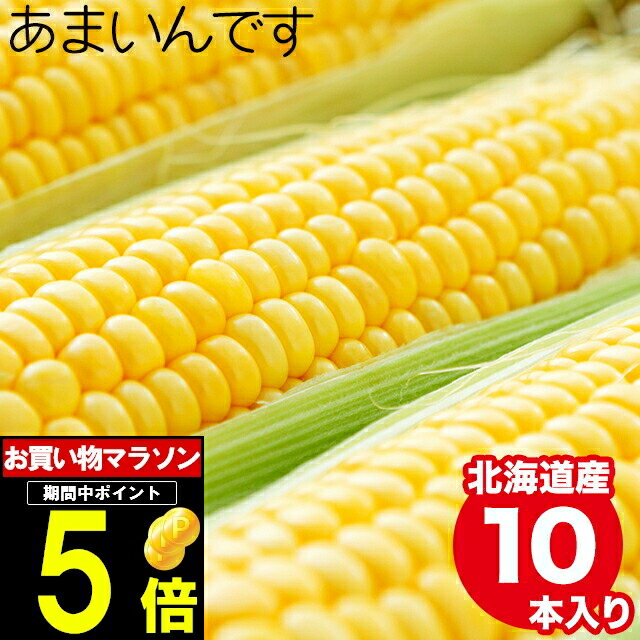 2024年 予約受付中 8月下旬出荷開始2セット購入で5本おまけ！とうもろこし 北海道 送料無料 北海道産 南幌町明るい農村ネットワーク あまいんです(10本)【トウモロコシ とうきび スイーツコーン 産地直送 おいしい 甘い 人気 お取り寄せ】