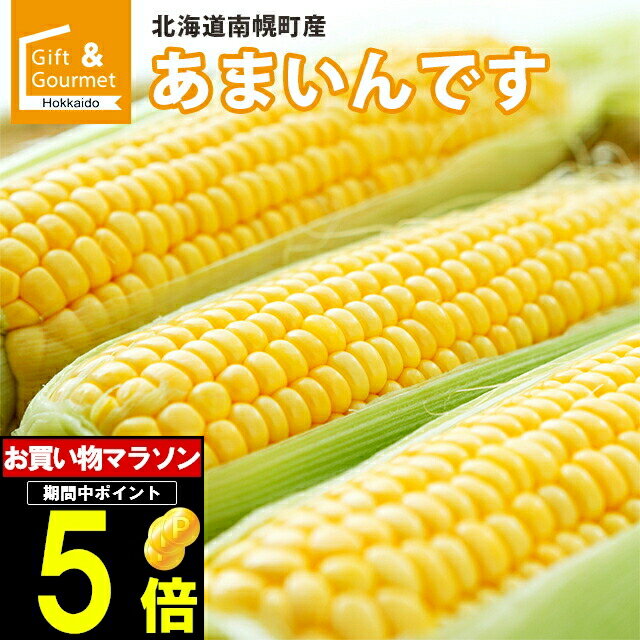 2024年 予約受付中 8月下旬出荷開始とうもろこし 北海道 送料無料 北海道産 南幌町明るい農村ネットワーク あまいんです 6本～80本 【トウモロコシ とうきび トウキビ スイーツコーン スイート…