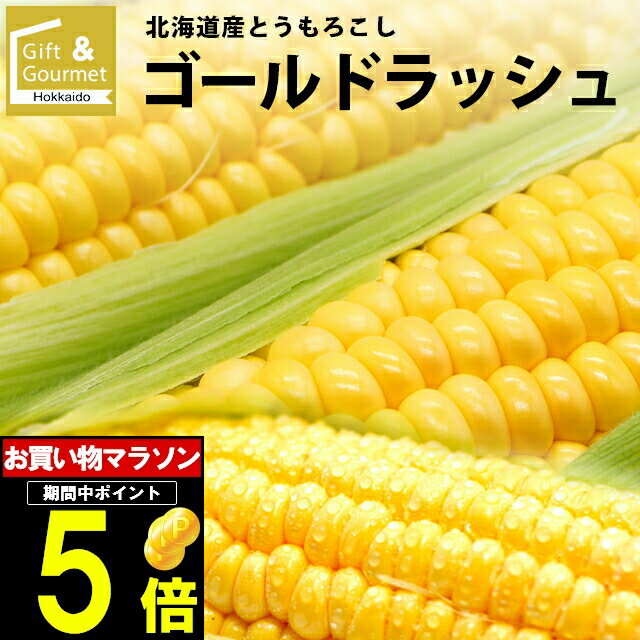 2024年 予約受付中 9月頃出荷開始とうもろこし 北海道 送料無料 北海道産 ゴールドラッシュ【イエロー系 甘い 人気品種 とうきび トウモロコシ 新鮮直送 新鮮 直送 おいしい スイーツ 旬 フルーツ 新鮮直送 黄色系 新鮮 直送 人気】