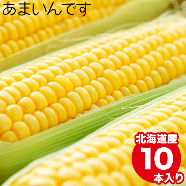 2021年ご予約承り中 8月出荷開始2セット購入で5本おまけ！とうもろこし 北海道 送料無料 北海道産 南幌町明るい農村ネットワーク あまいんです(10本)【トウモロコシ とうきび スイーツコーン 南幌 産地直送 おいしい 甘い お取り寄せ】【10_OFF】