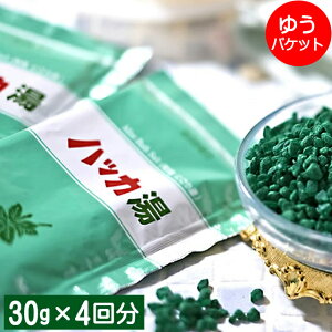 【ゆうパケット/送料無料】北見ハッカ通商 ハッカ湯(30g×4回分)【北海道産 ハッカ油 入浴剤 涼しい クール 冷感 クールタイプ バスグッズ バスフィズ 天然 花粉症対策 花粉症 セット アロマオイル】【KW】