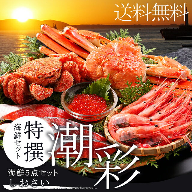 敬老の日 海鮮 かに ギフト送料無料 特撰 海鮮セット 潮彩(しおさい)(5品セット)【北海道 海鮮 蟹 カニ ずわいがに ズワイガニ 毛蟹 毛ガニ 鮭 北海道産 海老 えび エビ 福袋 ハッピーバッグ】[kowa] ggho gghp