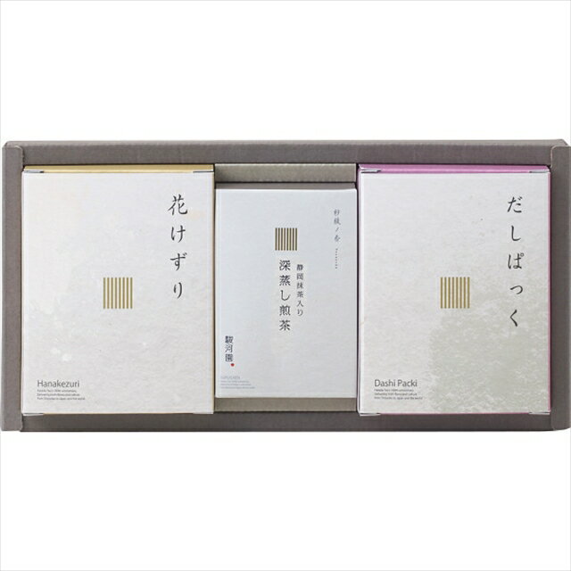 お歳暮 日本茶 ギフト 深蒸し煎茶 静岡抹茶入り・だしぱっく・花けずり詰合せ(SR2A-2) / 御歳暮 冬ギフ..