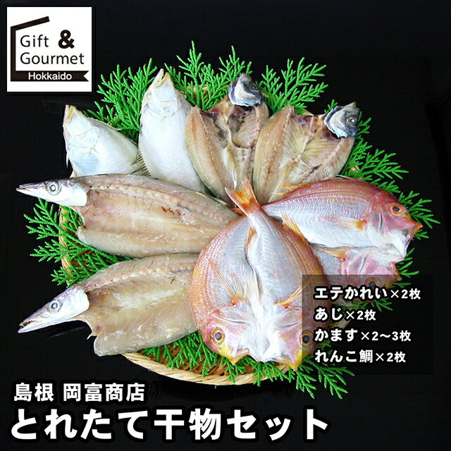 お歳暮 海鮮 ギフト 送料無料 島根 岡富商店 とれたて干物セット / 秋 グルメ お歳暮ギフト 御歳暮 冬..