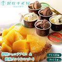 お中元 スイーツ アイス ギフト 送料無料 銀座千疋屋 銀座ショコラアイス×10個&銀座タルト(マンゴー)×1個 / 御中元 夏ギフト 内祝い お返し アイスクリーム ケーキ タルト 洋菓子 高級 千疋屋 老舗 有名 人気 詰め合わせ 詰合せ バラエティ セット