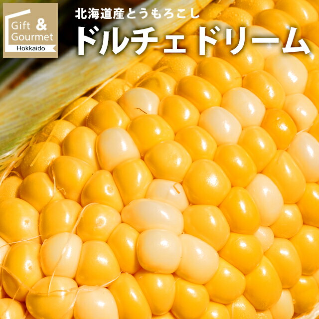 2024年 予約受付中 8月頃出荷開始とうもろこし 北海道 送料無料 北海道産 ドルチェドリーム(黄白)【トウモロコシ と…