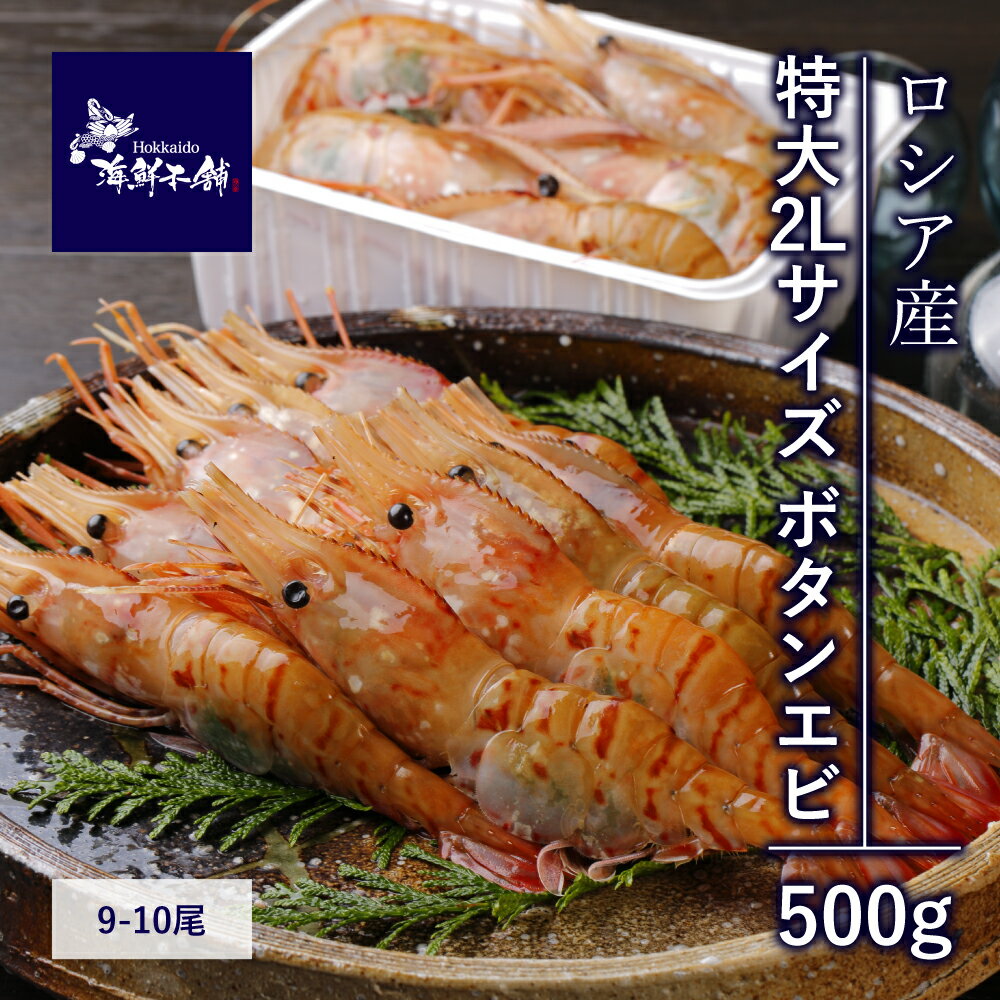 ボタンエビ 特大2Lサイズ 500g (9〜10尾)ボタン海老 刺身 特大海老刺身 冷凍エビ 特大 大きい 海老 父の日 ギフト 刺身用 甘い 特大エビ ぼたんえび 有頭海老 有頭 エビ 冷凍 冷凍海老 頭付き お刺身 bbq 海鮮 食材 高級食材 おいしいお取り寄せ 冷凍海鮮 冷凍グルメ