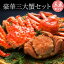 【お買い物マラソンポイント2倍】 三大蟹セット(タラバガニ姿 900g/ズワイガニ 570g/毛ガニ 400g) 蟹セット カニセット かにセット 海鮮ギフト 【送料無料】 通販 お取り寄せ 【 内祝い 御祝い 御礼 誕生日 プレゼント ギフト 】