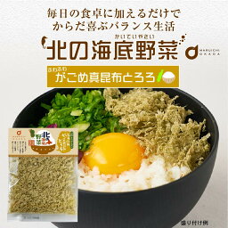 【マラソン期間限定！ポイント2倍！】北の海底野菜 ふわふわがごめ真昆布とろろ 10g × 1袋 こんぶ コンブ 昆布 がごめ昆布 北海道産 函館産 プレゼント 珍味 北海道加工 ギフト 丸市岡田商店 母の日 プレゼント