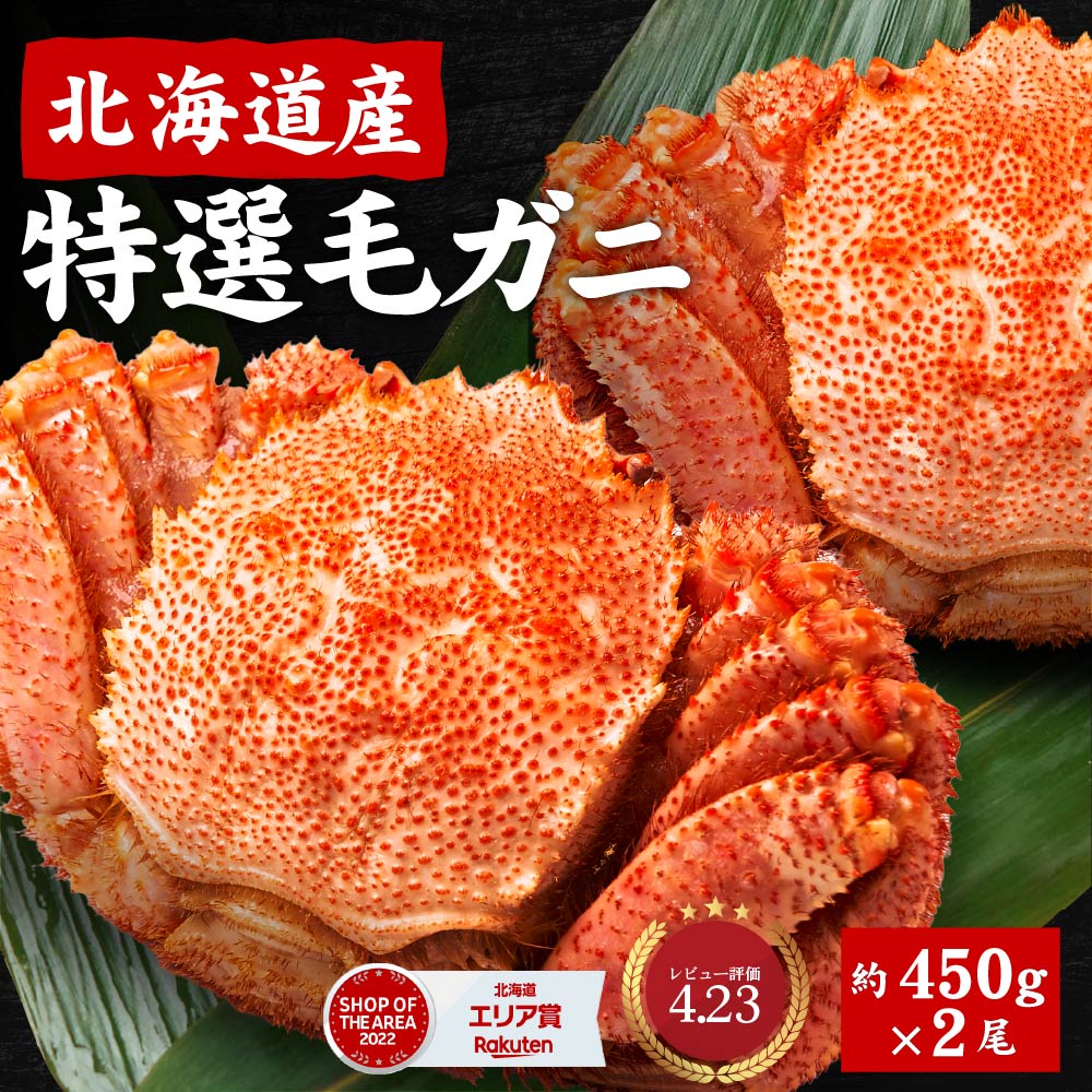 毛ガニ 北海道産 毛蟹 お歳暮 ギフト 450g×2尾セット 送料無料 かに 毛ガニ 毛がに 札幌 ボイル 海鮮グルメ お取り寄せ ギフト お返し お祝い 母の日 プレゼント