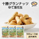 【マラソン期間限定！ポイント5倍！】十勝グランナッツ レトルト ゆで落花生 【100g × 3袋セット】 メール便 送料無料 殻付き 北海道産 十勝産 節分 豆 ピーナッツ おつまみ 落花生 お土産 ギフト プレゼント お取り寄せ 母の日 プレゼント