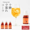 十勝夕暮れコーラ (コーラシロップ) 【170ml × 3本セット】中田食品 希釈用 子供 安心 北海道 北海道産てんさい糖 限定 国産レモン 土産 母の日 プレゼント