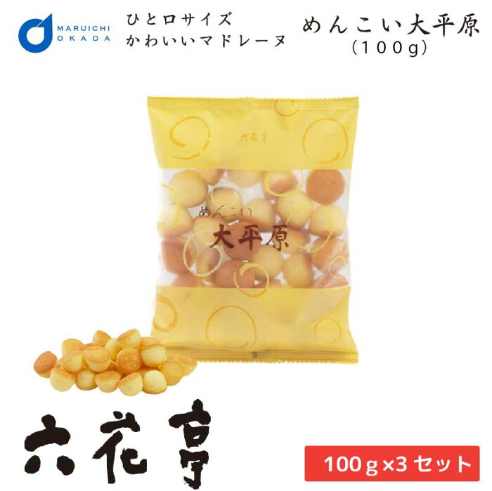 めんこい大平原 100gx3個セット 専用箱配送 送料込 六花亭 詰め合わせ ギフト プレゼント キャラメル バター サンド 送料無料 敬老の日