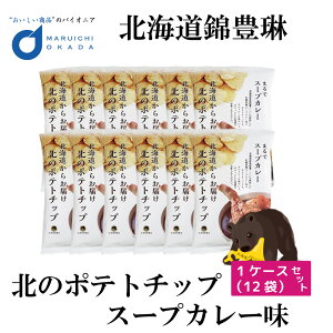 父の日ギフト 北のポテトチップ スープカレー味 1ケース(12袋)セット 北海道錦豊琳 / 北海道 土産 錦豊琳 ポテトチップス カレー スナック 芋 菓子 じゃがいも 送料無料