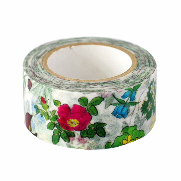 六花亭 花柄マスキングテープ 1巻(10m)ギフト プチギフト 雑貨 誕生日 内祝い 退職 お祝い 転勤 お礼 お返し クロネコゆうパケット(旧ネコポス メール...