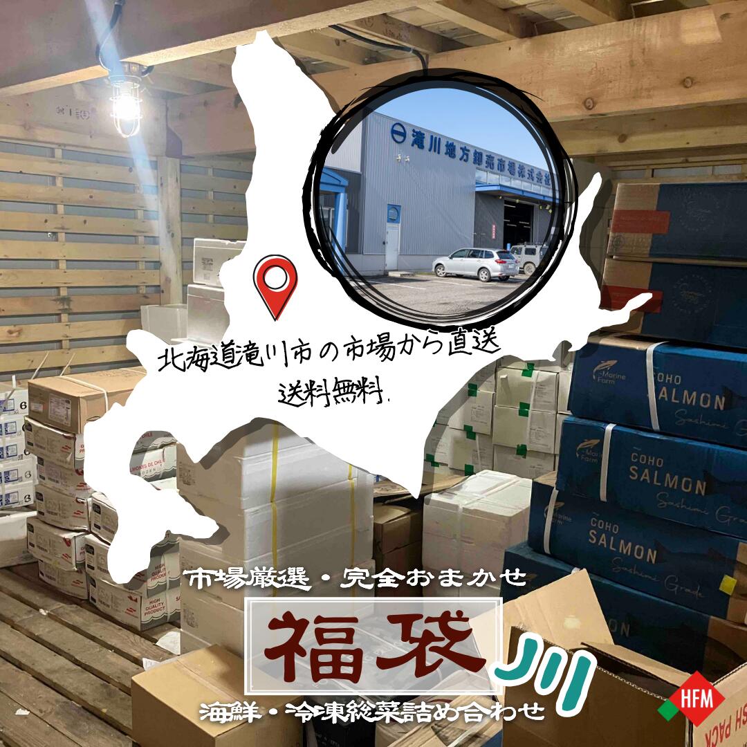 市場直送!おまかせ福袋 【川】送料無料 完全ランダム 北海道 市場 お楽しみ 訳アリ 在庫処分 食品ロス フードロス おまかせ 冷凍 鮮魚 掘り出し物 海鮮 惣...