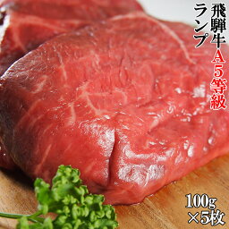 飛騨牛 A5等級 ランプステーキ100g×5枚/ステーキ/A5ランク/送料無料/冷蔵