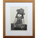 絵画 星川景司 木版画 『静物(人形)』 人形 美術品 アート