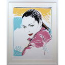 大きいサイズ 大きい絵 絵画 デニス・ムカイ シルクスクリーン 版画 『Ronnie』 人物 ポップ 明るい 美術品 アート