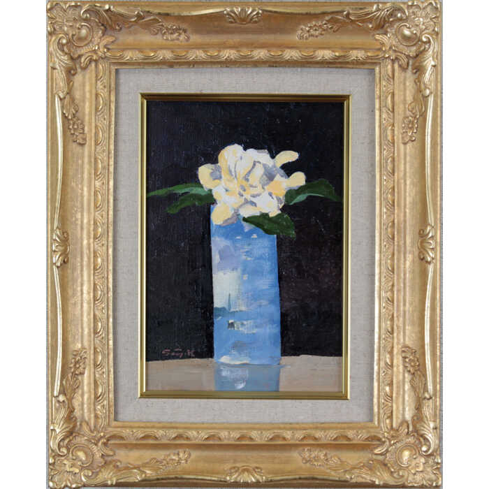 Rakuten - 絵画 作家不明 油絵・油彩画 『花』 花 一点物 美術品 アート ご贈答品 ギフト